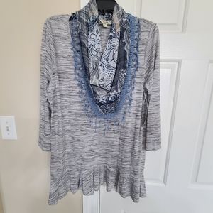 One world top extra large beautiful detailed Gray black white